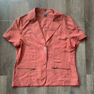 Spanner tee blazer size 8 rust orange